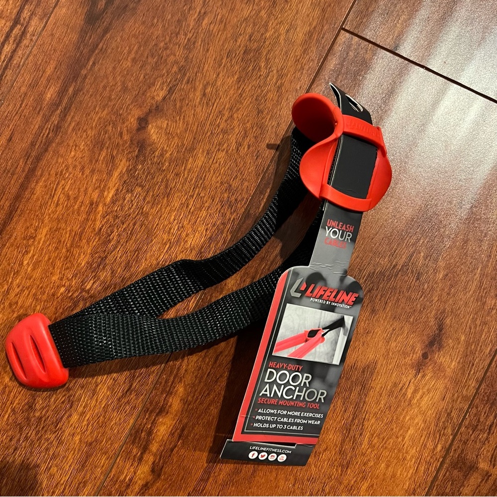 Lifeline Heavy Duty Door Anchor black and red